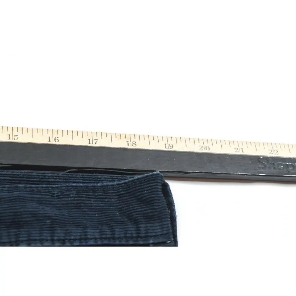 J.Crew Straight Fit Corduroy Pants Mens 36x32 (37x30) Blue Slim 5-Pocket Cotton